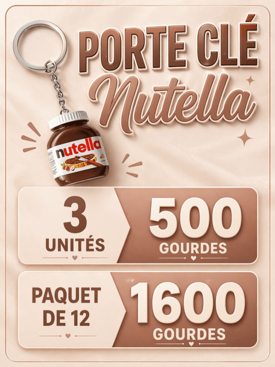 Porte clé nutella