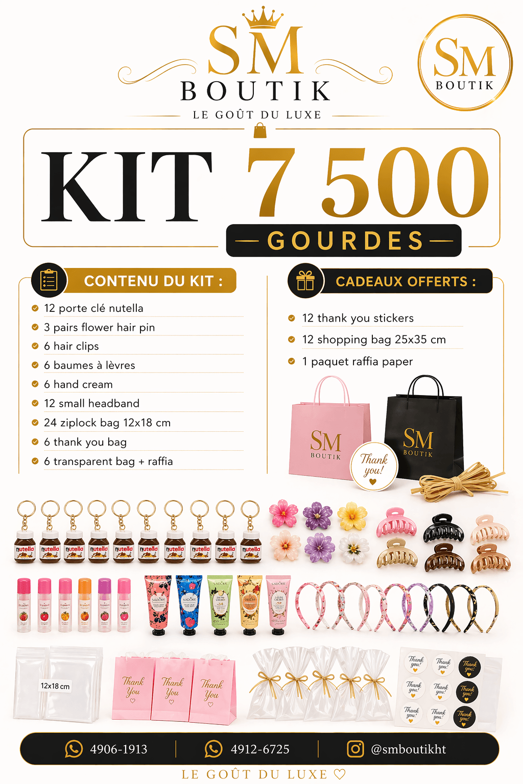 Kit 7500 gourdes