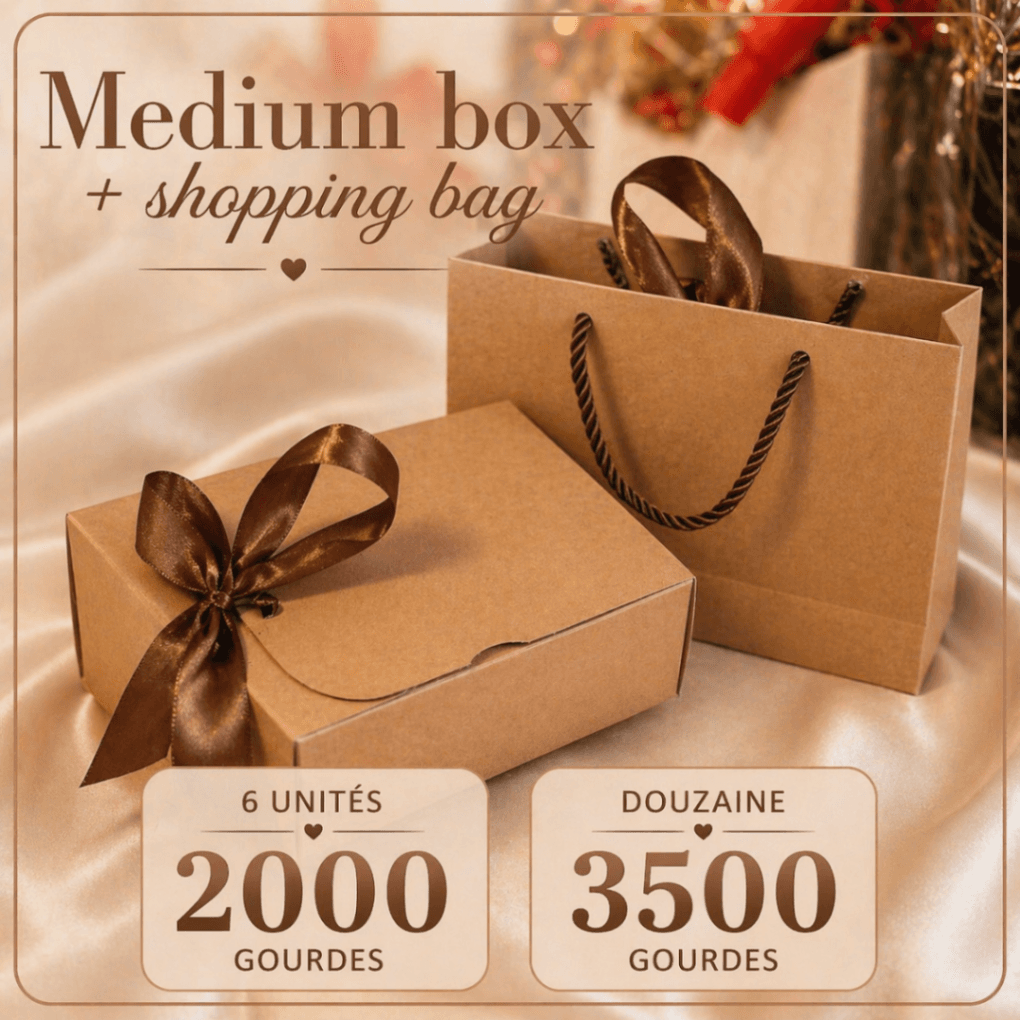 Medium box + shopping bag