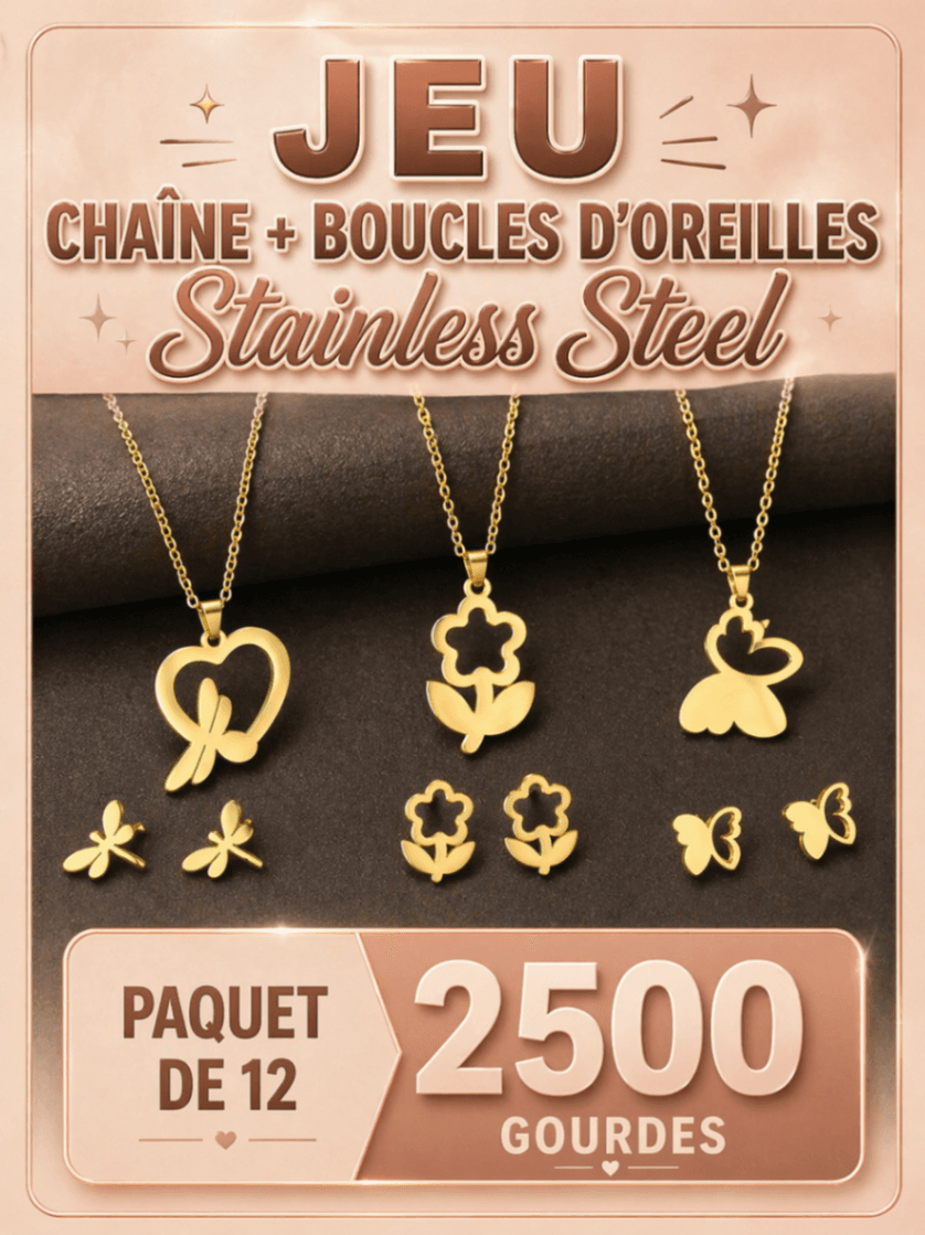 Jeu bijou stainless