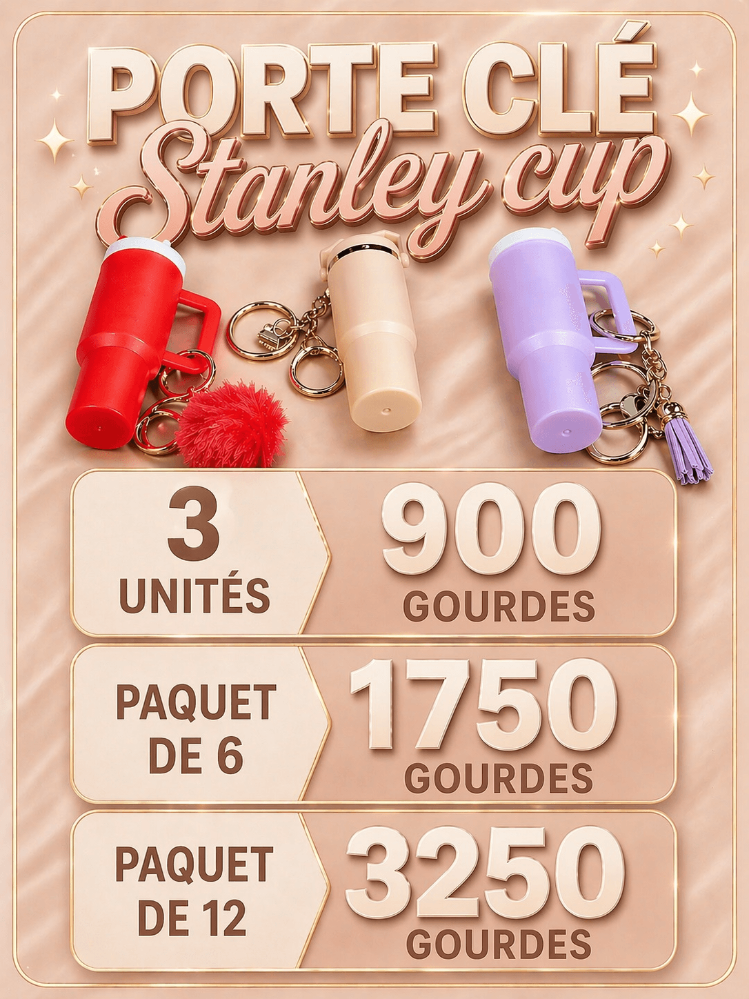 Porte clé stanley cup