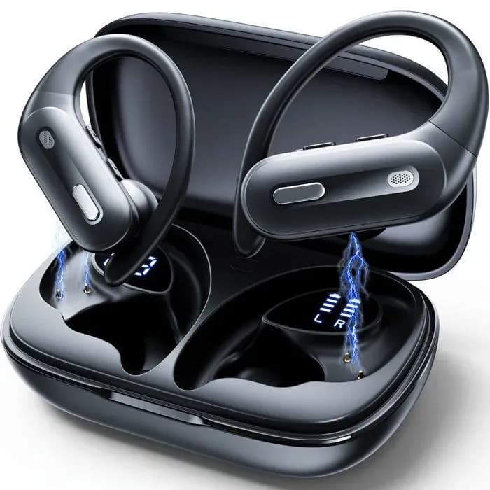 Écouteurs sans fil Sport VEATOOL Bluetooth 5.3 90H Autonomie ANC -45dB Mode Transparence