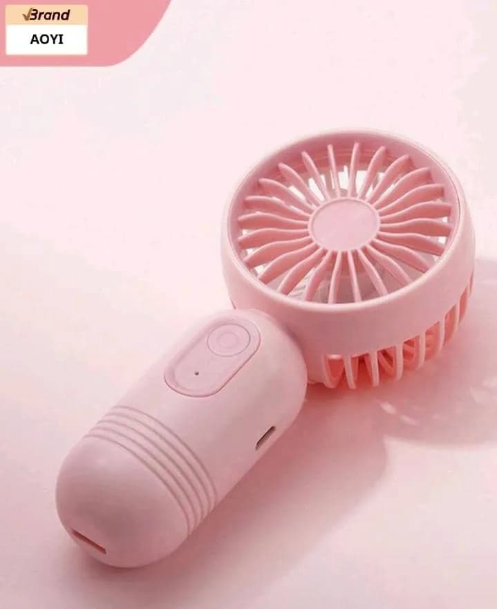 Mini ventilateur portable rechargeable USB AOYI – Format capsule, 3 vitesses