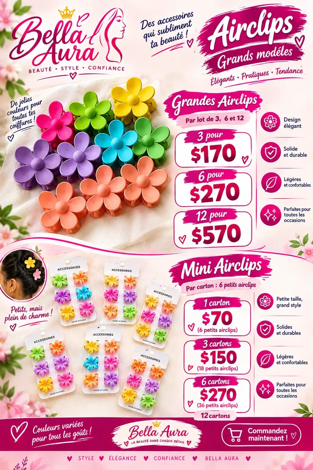 Hairs clips